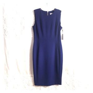 Royal Blue Calvin Klein Sheath Dress